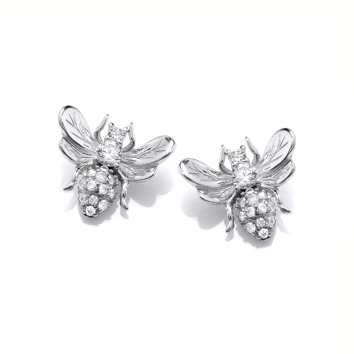 Jewellery Earrings Chandelier Earrings Honey Bee Drop Earrings silver 
