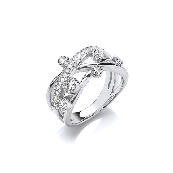 Sassy Solitaires & Strands Cubic Zirconia Ring
