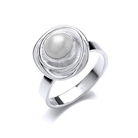 Silver and Pearl Rings