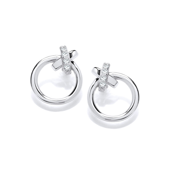 Silver Dainty Kiss Earrings