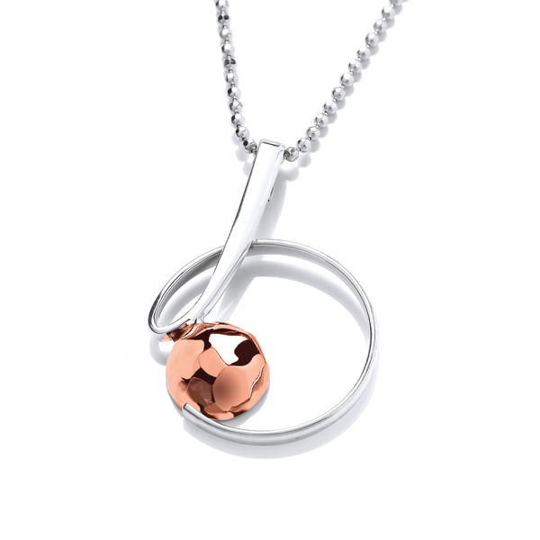 Silver & Copper Riddle Pendant without Chain