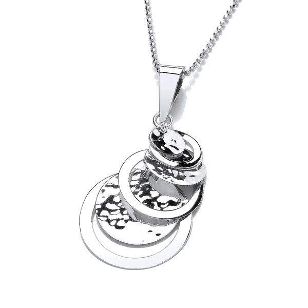 Disco Drops Silver Pendant without Chain