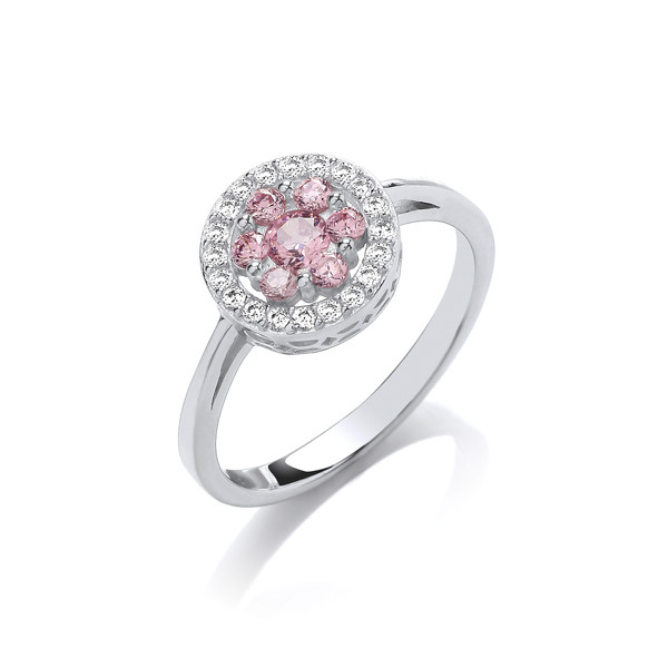 Pretty in Pink Cubic Zirconia Ring