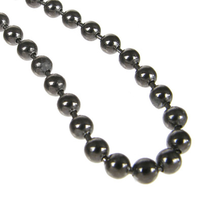 Sterling Silver Black Rhodium Plated Heavy Chain
