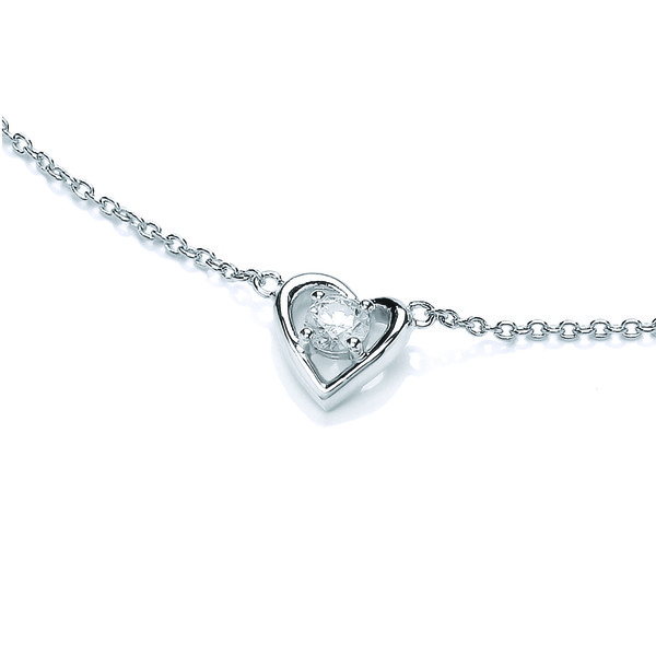 My Love Heart Cubic Zirconia Necklace