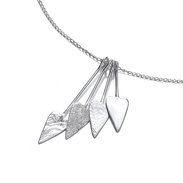 'Straight from the Heart' Silver Necklace