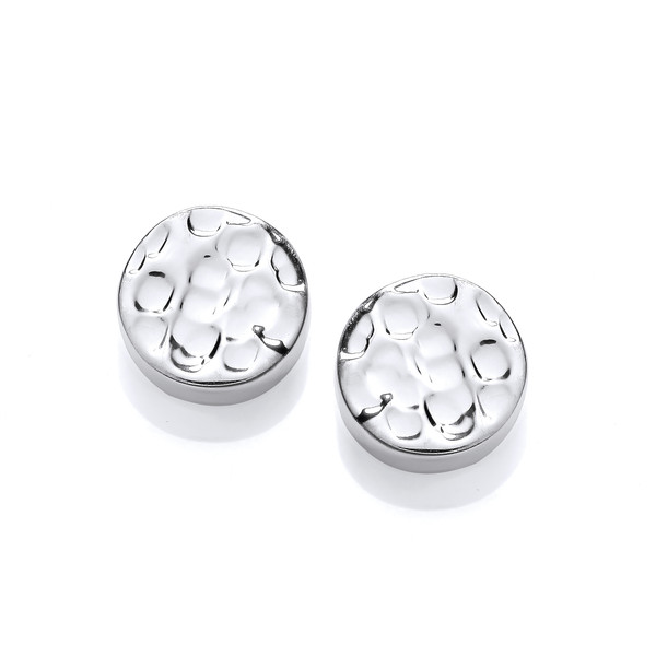 Silver Chunky but Chic Stud Earrings