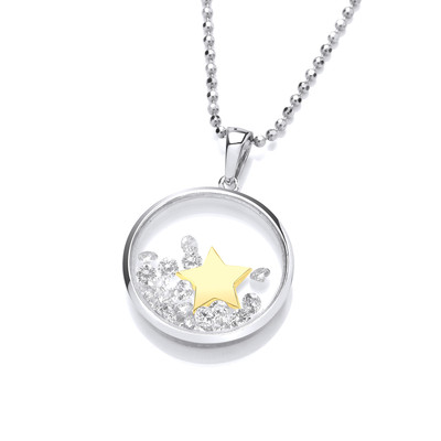 Celestial Silver &  Gold Star Pendant