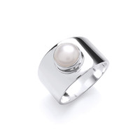 Silver and Pearl Rings