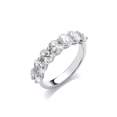 Silver & Cubic Zirconia Opulence Ring