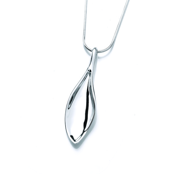 Silver Calla Lily Pendant without Chain
