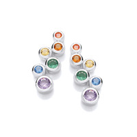 Silver & Rainbow Cubic Zirconia Jewellery