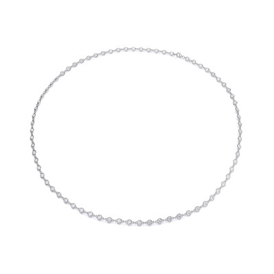 Silver & Cubic Zirconia Belle of the Ball Necklace