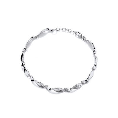 Silver Tidal Drift Bracelet
